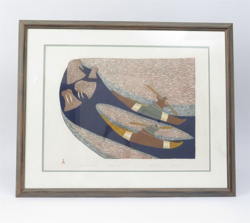 Framed pudlo pudlat walrus - framed,